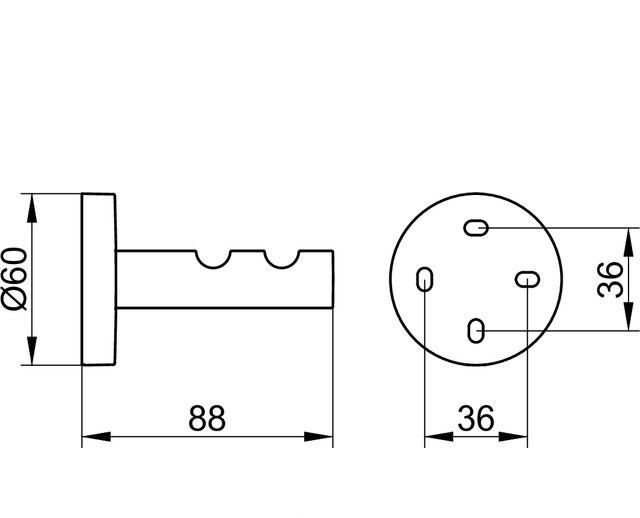 Keuco Edition 90, Крючок, 19015010000 / 19015 010000