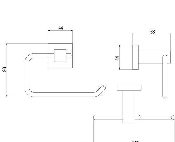 Timo Selene, Держатель туалетной бумаги, 10041/00