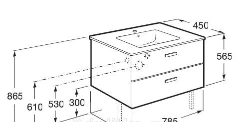 Roca Victoria Nord, Тумба для раковины, ZRU9000032