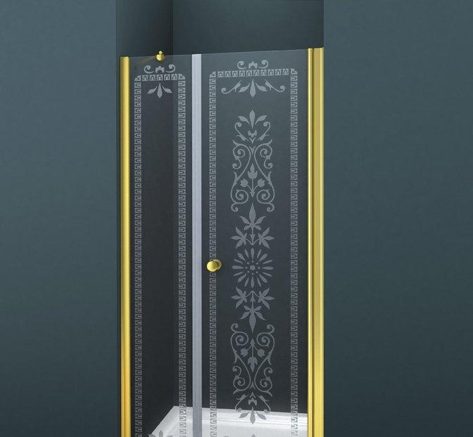 Душевая дверь - Cezares, Royal Palace, 90x195 см, ROYAL PALACE-B-12-60/30-CP-G / ROYAL PALACE-A-B-12-60/30-CP-G