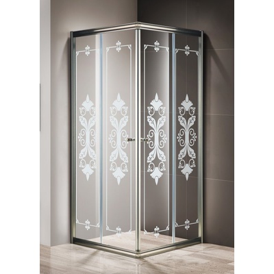 Душевой уголок - Cezares, Giubileo, 90x90x195 см, GIUBILEO-A-2-90-SCORREVOLE-C-Br