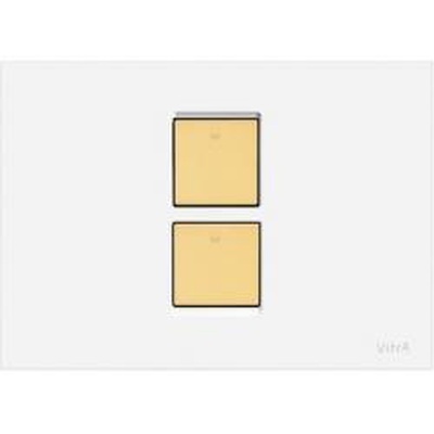 Кнопка смыва - Vitra, Twin, 16.5x24.5 см, 740-0102