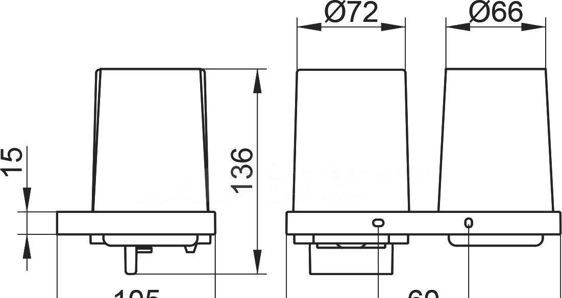 Keuco Edition 11, Стакан и дозатор, 11153139000