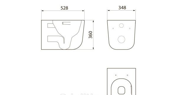 Point Меркурий, Унитаз подвесной, PN41831GM