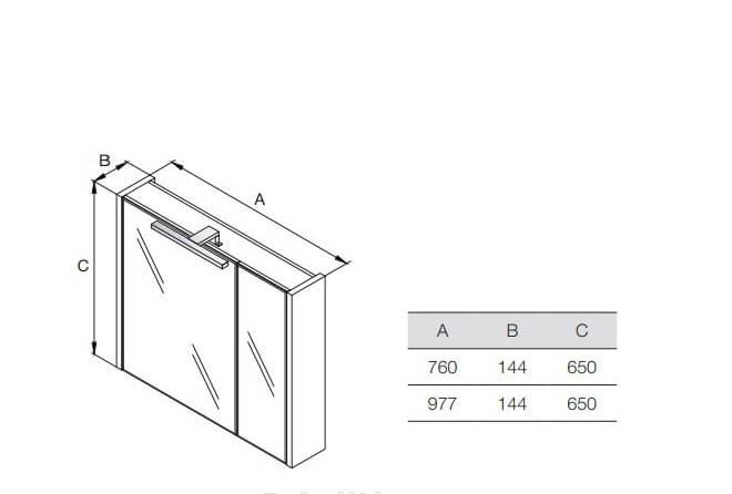 Roca Etna, Шкаф-зеркало, 857305445