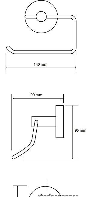 Bemeta Brilo, Держатель туалетной бумаги, 161112042