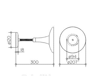 Keuco iLook Move, Косметическое зеркало, 17676019000