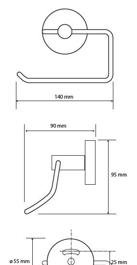 Bemeta White, Держатель туалетной бумаги, 104112044