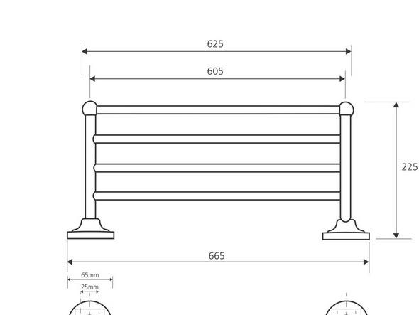 Bemeta Retro, Полотенцедержатель, 144102187