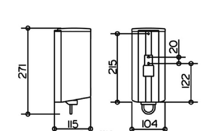 Keuco Plan, Дозатор для жидкого мыла, 14954010100 / 14954 010100