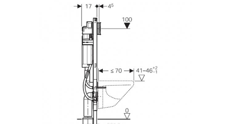 Инсталляция для унитаза - Geberit, Duofix UP320, 17x88x112 см, 111.375.00.5