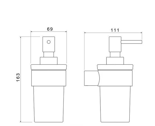 Aquatek Лира, Дозатор для жидкого мыла, AQ4405CR