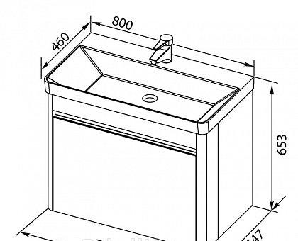 Aquanet Вилора, Тумба для раковины, 00196945