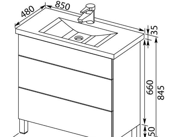 Roca Oleta, Тумба для раковины, 857639806