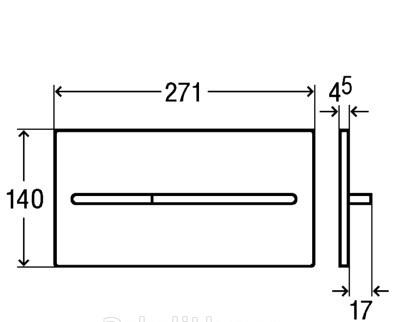 Кнопка смыва - Viega, Visign for More 104, 14x27.1x0.45 см, 599980