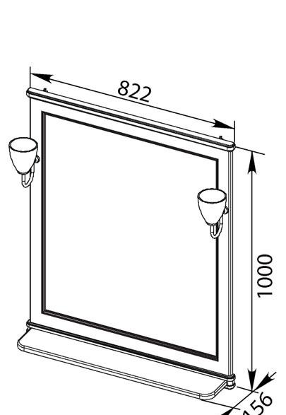 Aquanet Паллада, Шкаф-зеркало, 4640021064733