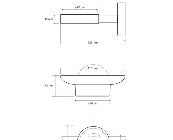 Bemeta Dark, Мыльница, 104108040