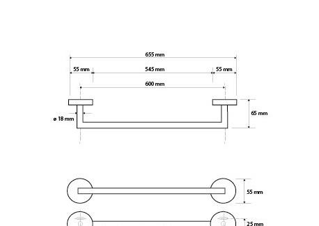 Bemeta Dark, Полотенцедержатель, 104204040