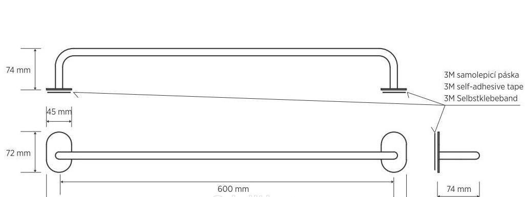 Bemeta Easy, Полотенцедержатель, 163104240