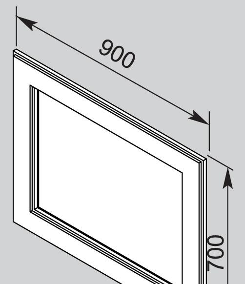 Cezares Opale, Зеркало, OP/03.04DecoratCelesteCr