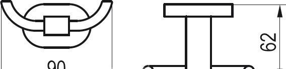 Ravak Chrome, Крючок, X07P186