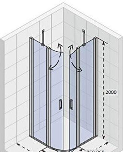 Душевой уголок - Riho, Novik, 86.8x86.8x200 см, GZ9090090 / Z309 GZ9090090 / G003035120