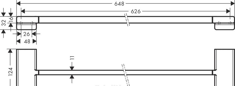 Hansgrohe AddStoris, Полотенцедержатель, 41743700