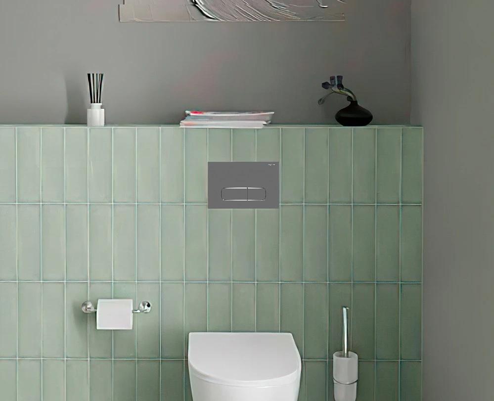 Aquatek Оберон, Унитаз подвесной с инсталляцией и кнопкой, SET AQUATEK ОБЕРОН KDI16