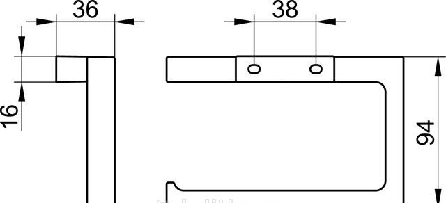 Keuco Edition 11, Держатель туалетной бумаги, 11162 370000