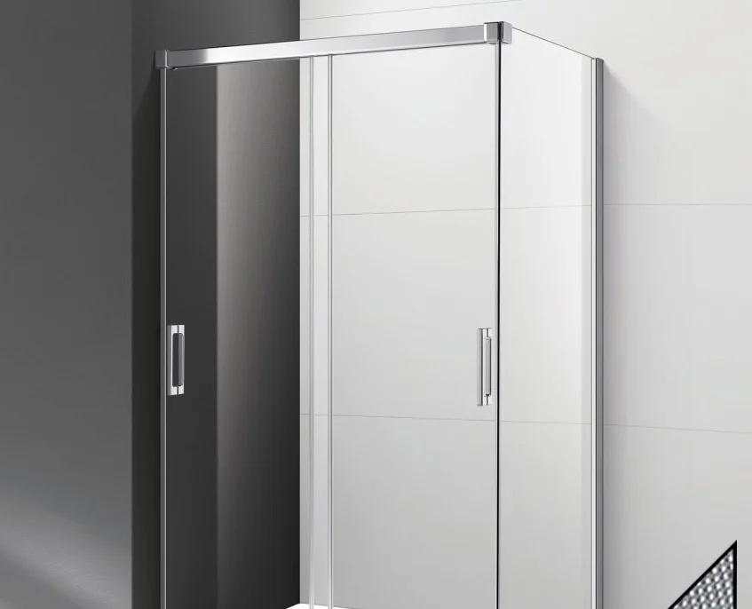 Душевой уголок - Cezares, Tandem, 81x119x190 см, TANDEM-SOFT-AH-2-120/80-P-Cr-L / SOFT-AH-2-120/80-P-Cr-L