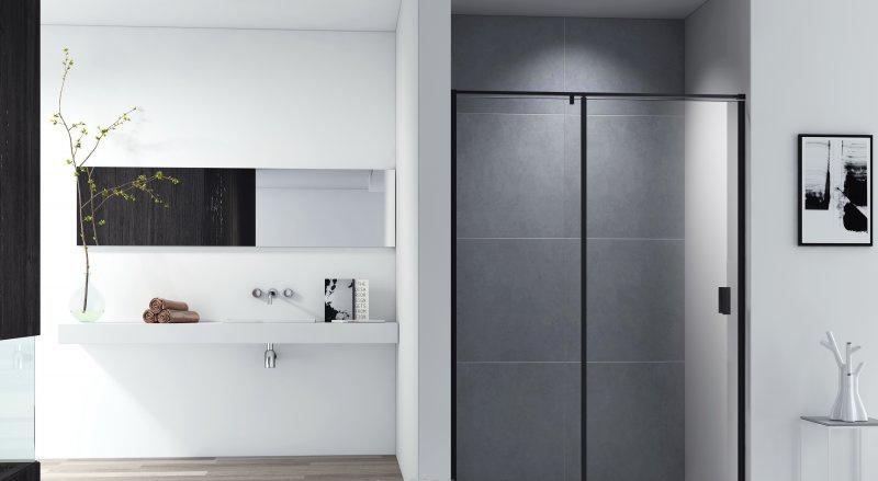 Душевая дверь - Cezares, Urban, 110x195 см, URBAN-B-12-110-C-NERO