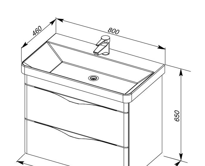 Aquanet Орлеан, Тумба для раковины, 41881