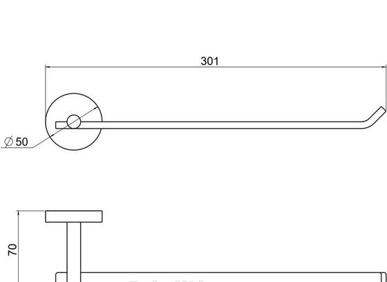Aquatek Бетта, Полотенцедержатель, AQ4619CR