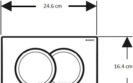 Geberit без коллекции, Унитаз подвесной с инсталляцией и кнопкой, 2471.6.000.000.1