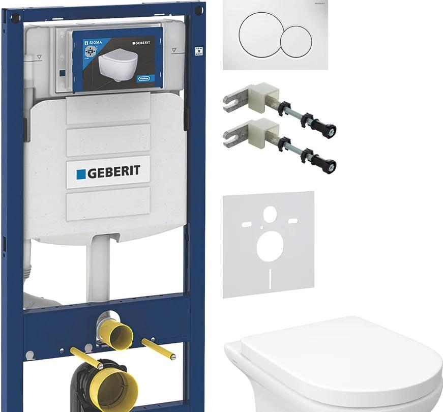 Geberit без коллекции, Унитаз подвесной с инсталляцией и кнопкой, E21754RU-00