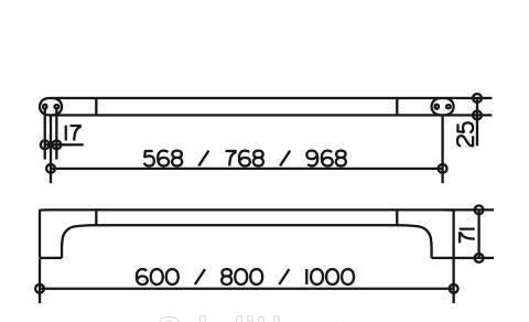 Keuco Edition 400, Полотенцедержатель, 11501010800 / 11501 010800