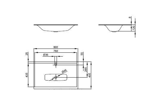Bette Lux, Раковина, A161-000 HLW1