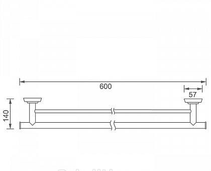 Aquanet 6100, Полотенцедержатель, 00202114
