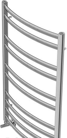Полотенцесушитель водяной - Aquatek, Лугано, 9x50x80 см, AQ DOC1080CH
