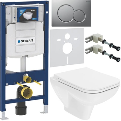 Geberit без коллекции, Унитаз подвесной с инсталляцией и кнопкой, NT10SL
