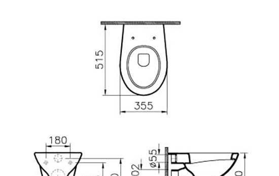 Vitra Arkitekt, Унитаз подвесной, 6107B003-0075