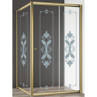 Душевой уголок - Cezares, Giubileo, 120x90x195 см, GIUBILEO-AH-1-120/90-SCORREVOLE-CP-G