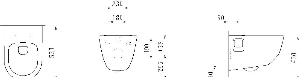 Laufen Pro, Унитаз подвесной, 8.2096.4.000.000.1