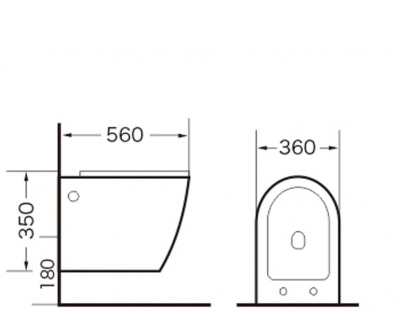 Grossman без коллекции, Унитаз подвесной, GR-4411
