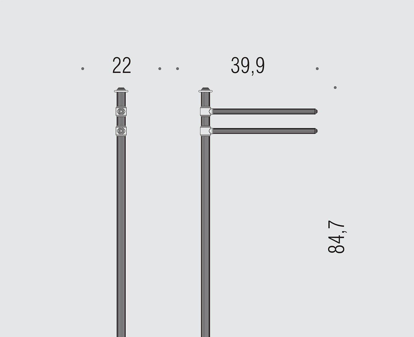 Colombo Hermitage, Полотенцедержатель, B3338.OA
