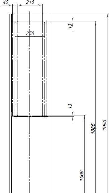 Aquanet Nova Lite, Шкаф-пенал, 00242265