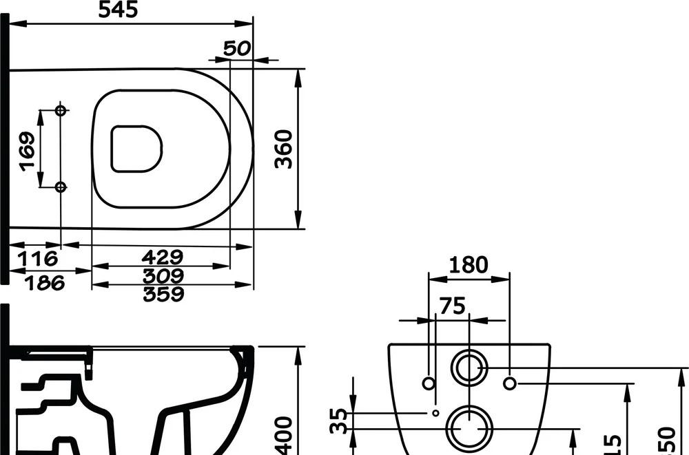 Geberit без коллекции, Унитаз подвесной с инсталляцией и кнопкой, IS90151.801900