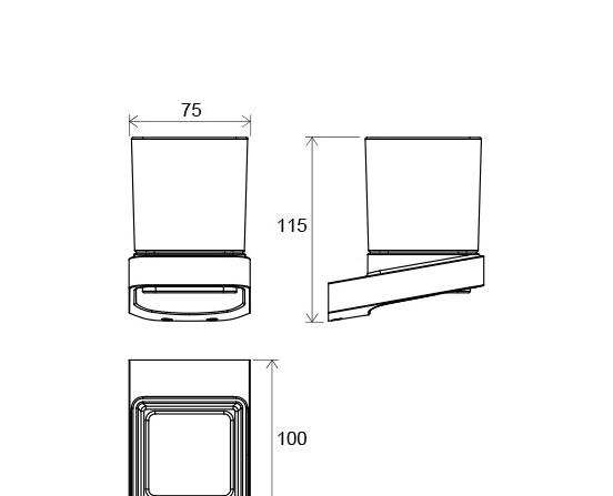 Ravak 10°, Стакан, X07P321