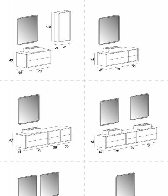 Cezares Bellagio, Тумба для раковины, 54868