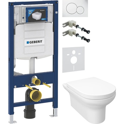 Geberit без коллекции, Унитаз подвесной с инсталляцией и кнопкой, E21754RU-00
